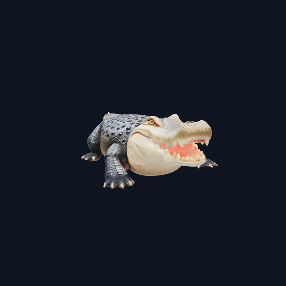 Saltwater Crocodile Realistic Model Pack